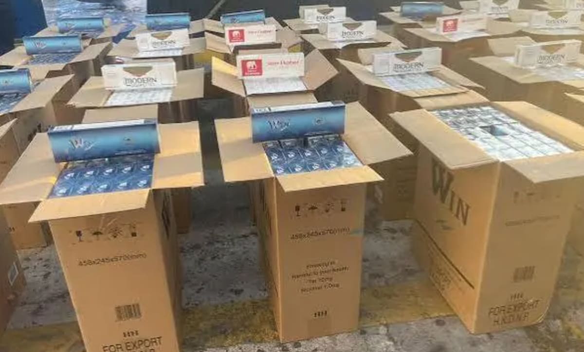 Incautación de cigarrillos en La Guajira.