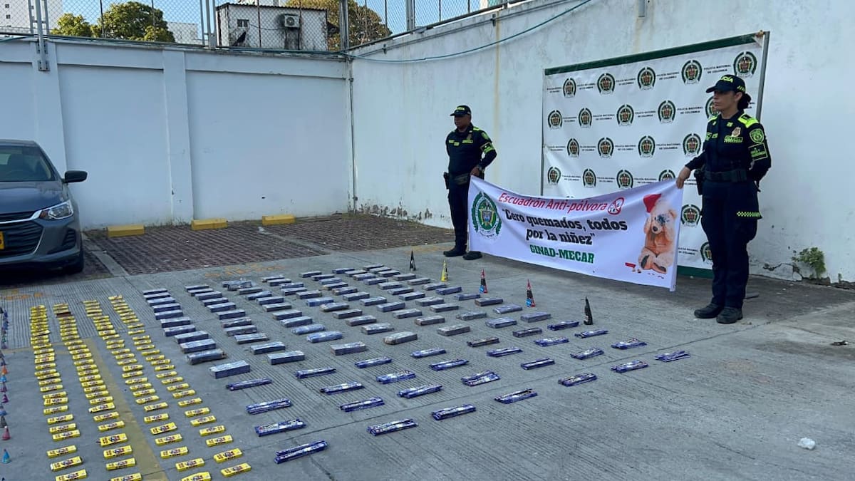 Incautación de pólvora en Cartagena.