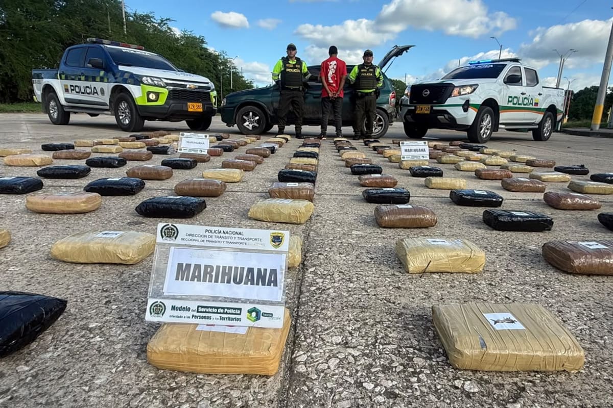 Incautan 150 kilos de estupefacientes en puesto de control: conductor fue capturado