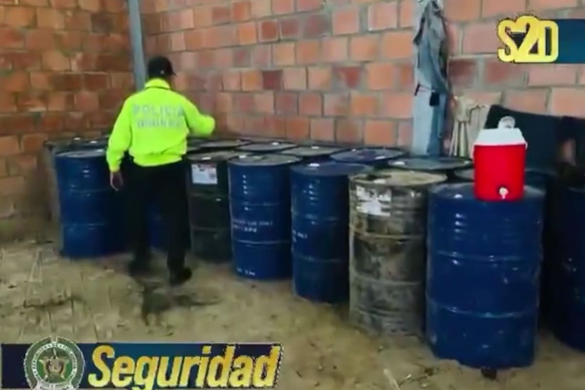 ¡Impactante golpe al Eln! Incautan más de 15 toneladas de químicos para producir droga