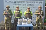 Policía revisó tractocamión en Gambote y encontró 1.455 dosis de sustancia