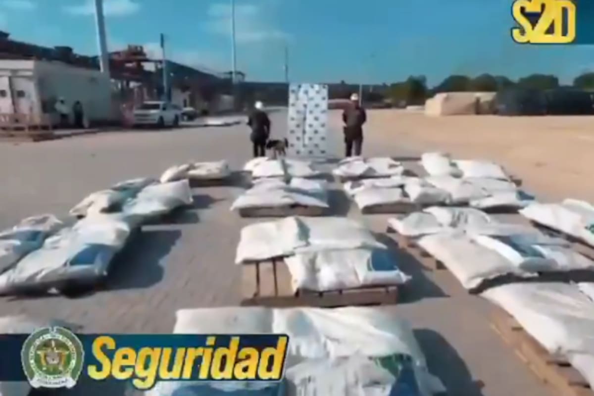Golpe al Clan del Golfo: incautan 1,6 toneladas de cocaína en el puerto de Cartagena