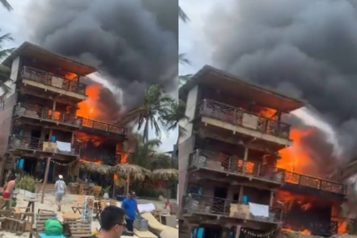 Incendio en zona turística cerca del Parque Tayrona: cabaña fue consumida por las llamas