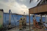 Video: Incendio destruyó dos kioscos de palma en la zona norte de Cartagena