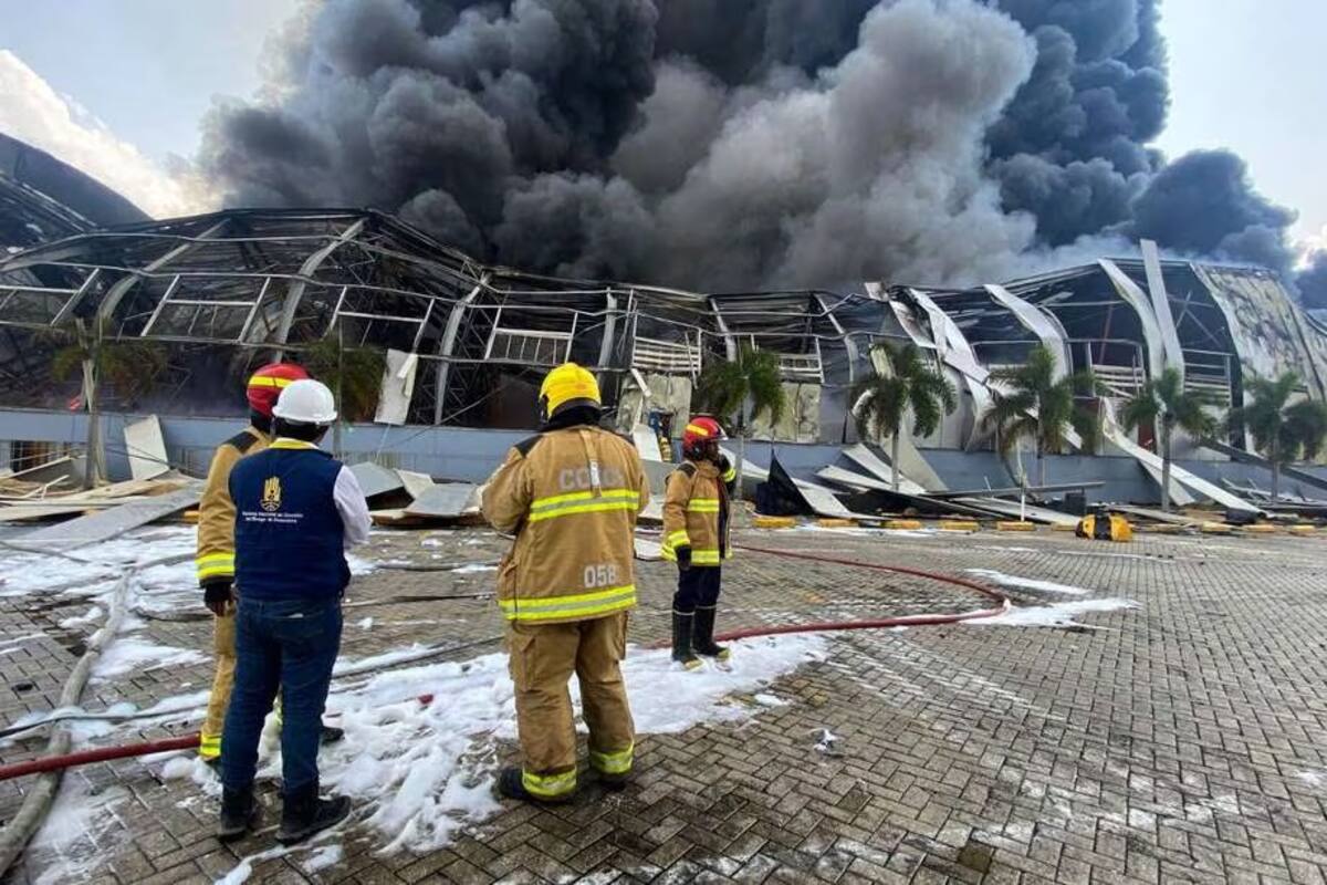 Incendio en Contecar. // Foto: Cortesía