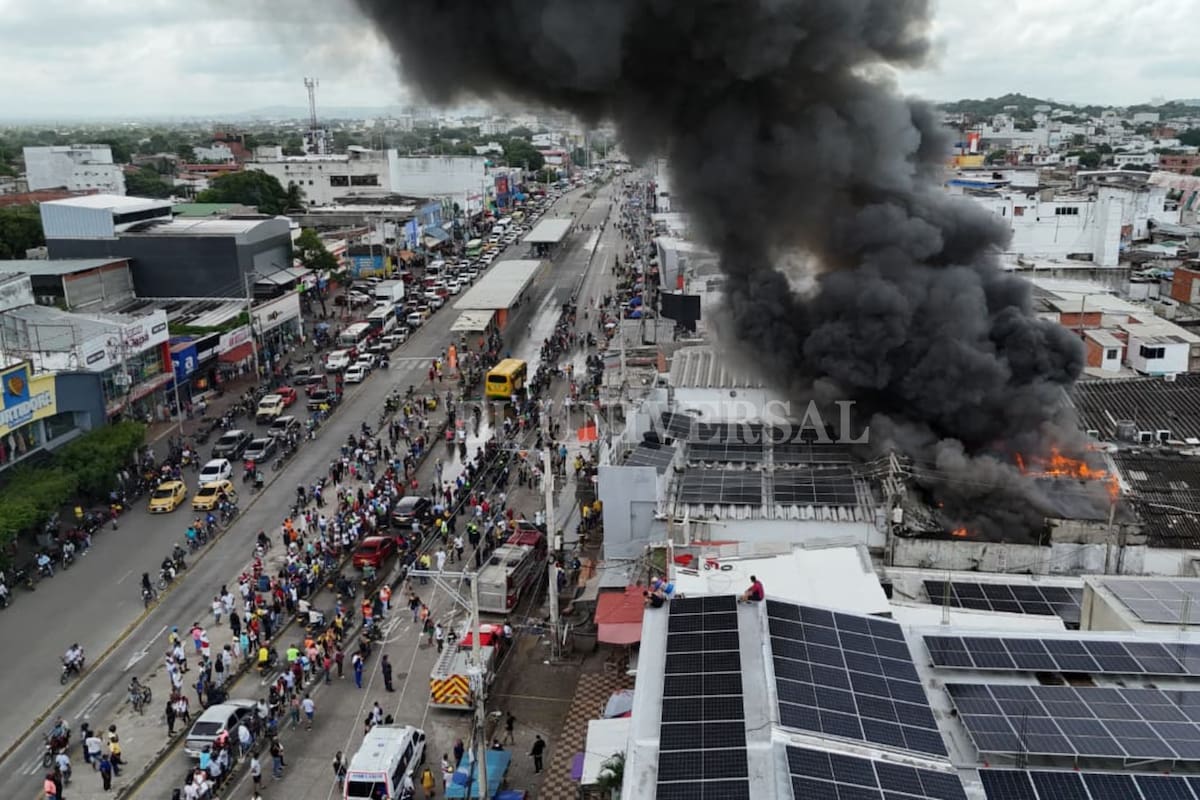 Fotos: así se ve la emergencia en el Mercado de Bazurto desde el aire