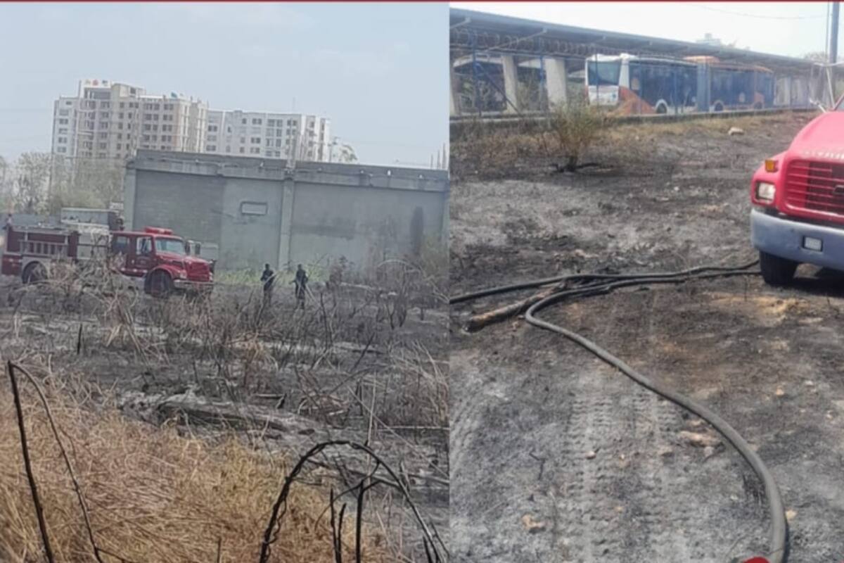 Bomberos controla fuerte incendio cerca a Patio Portal de Transcaribe