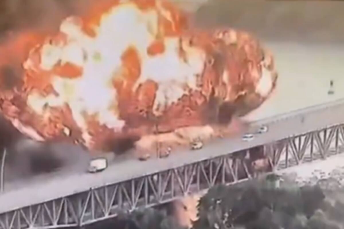 Fuerte incendio en histórico puente del Canal de Panamá deja un fallecido