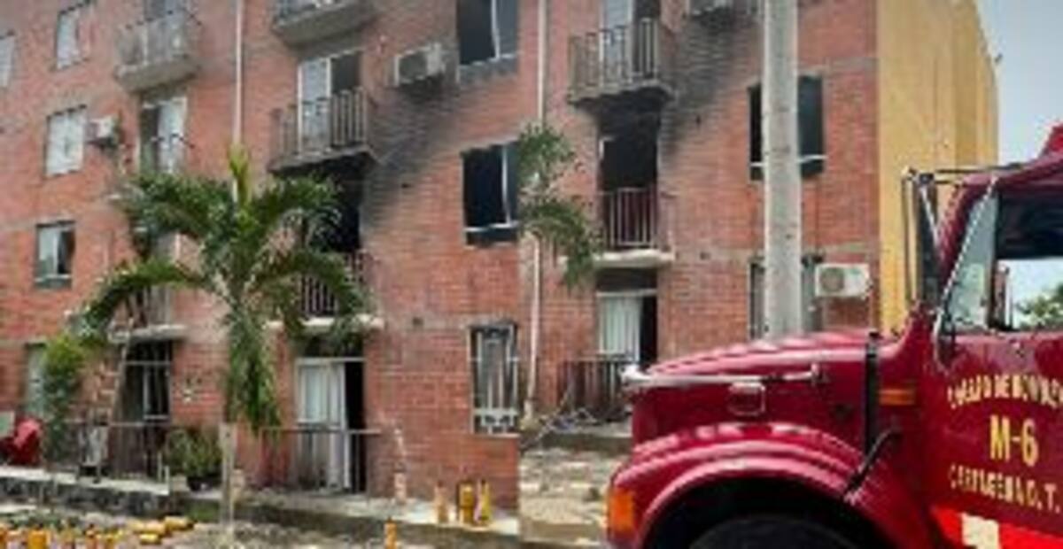 Incendio en Torres de Salamanca, Cartagena.