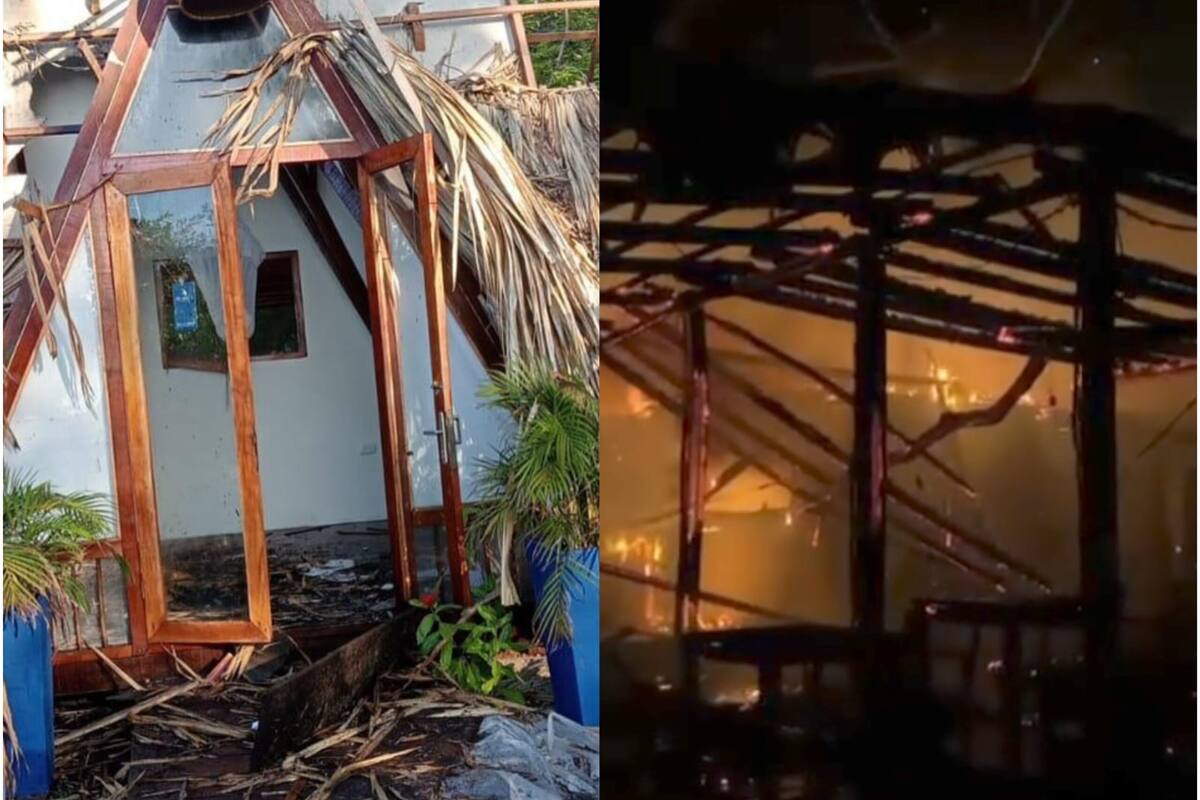 Investigan las causas del incendio en un hotel de las Islas del Rosario