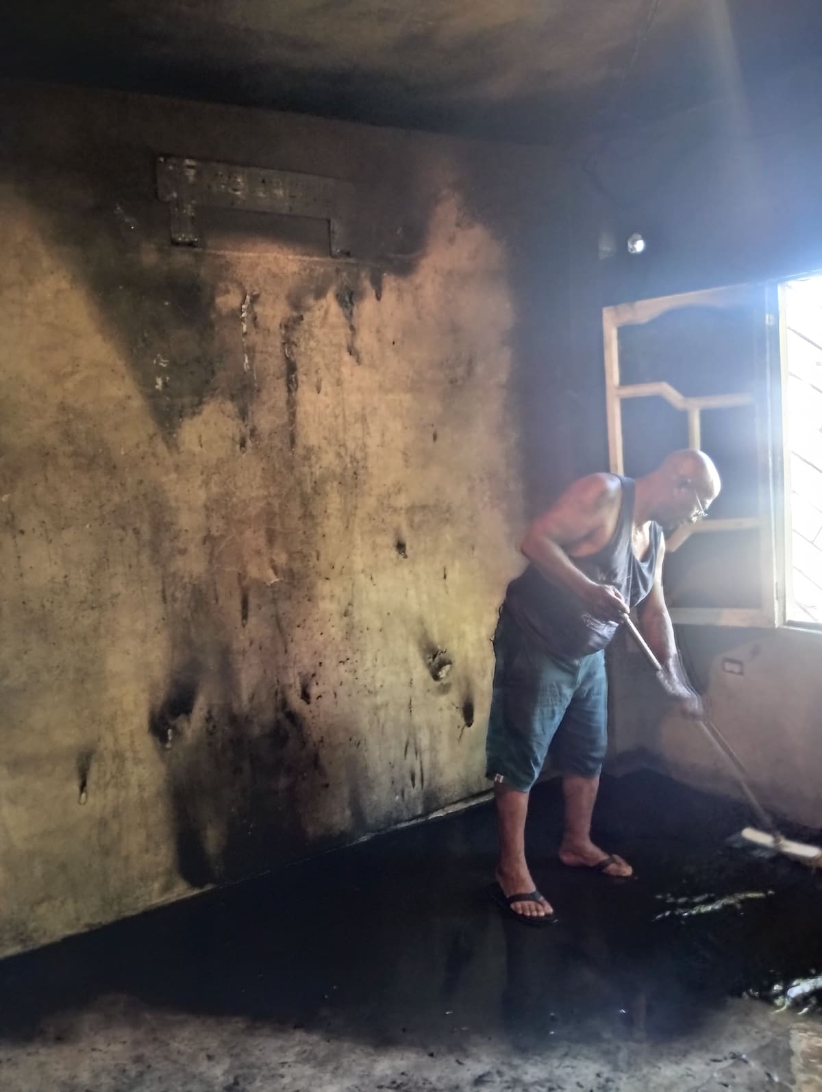 Incendio en una casa de El Líbano, Cartagena.