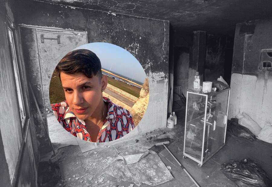 Yasser, el cartagenero que sobrevivió a un incendio gracias a una llamada