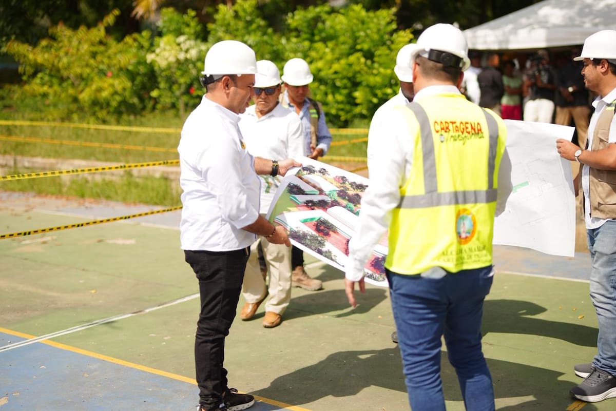 Esta planta ensamblará paneles para los colegios en Cartagena. // Cortesía: Alcaldía de Cartagena.