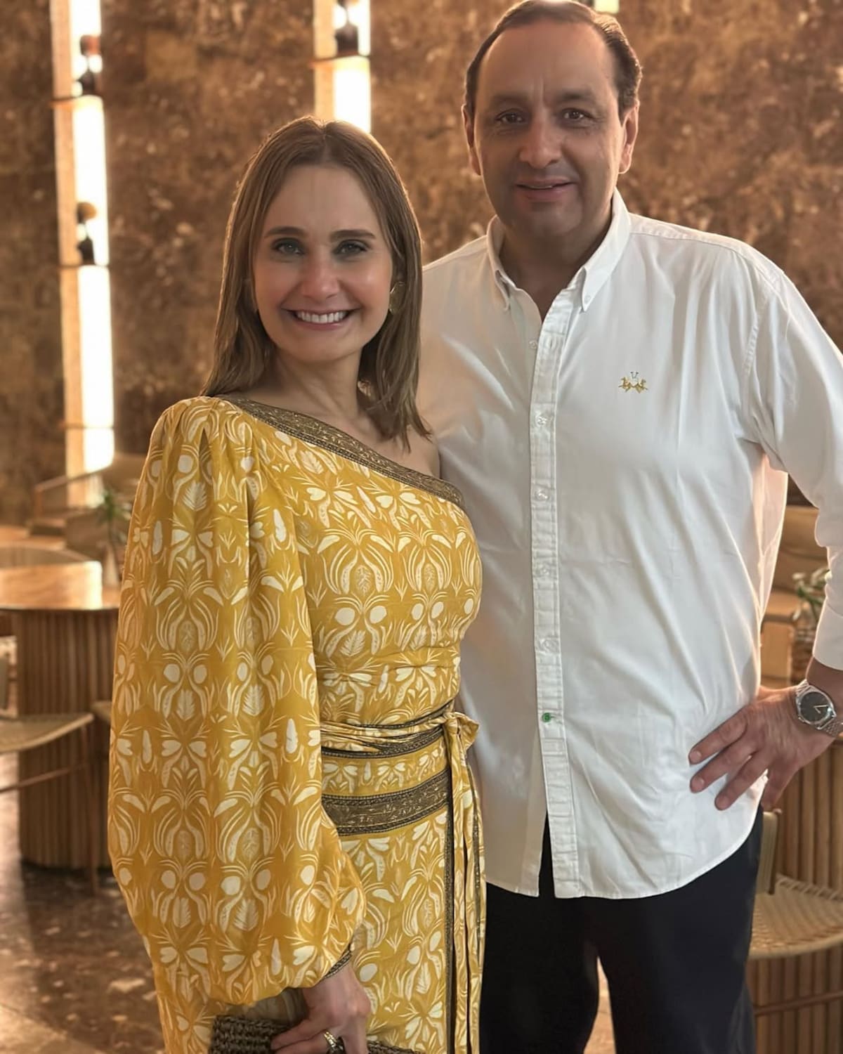 Inés María Zabaraín, esposa de Jorge Alfredo Vargas. //Foto tomada de IG@jorgeavargas67