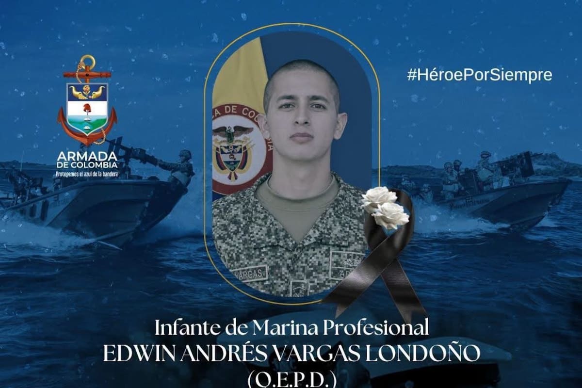 Edwin Andrés Vargas, el infante de Marina que murió en ataque con dron