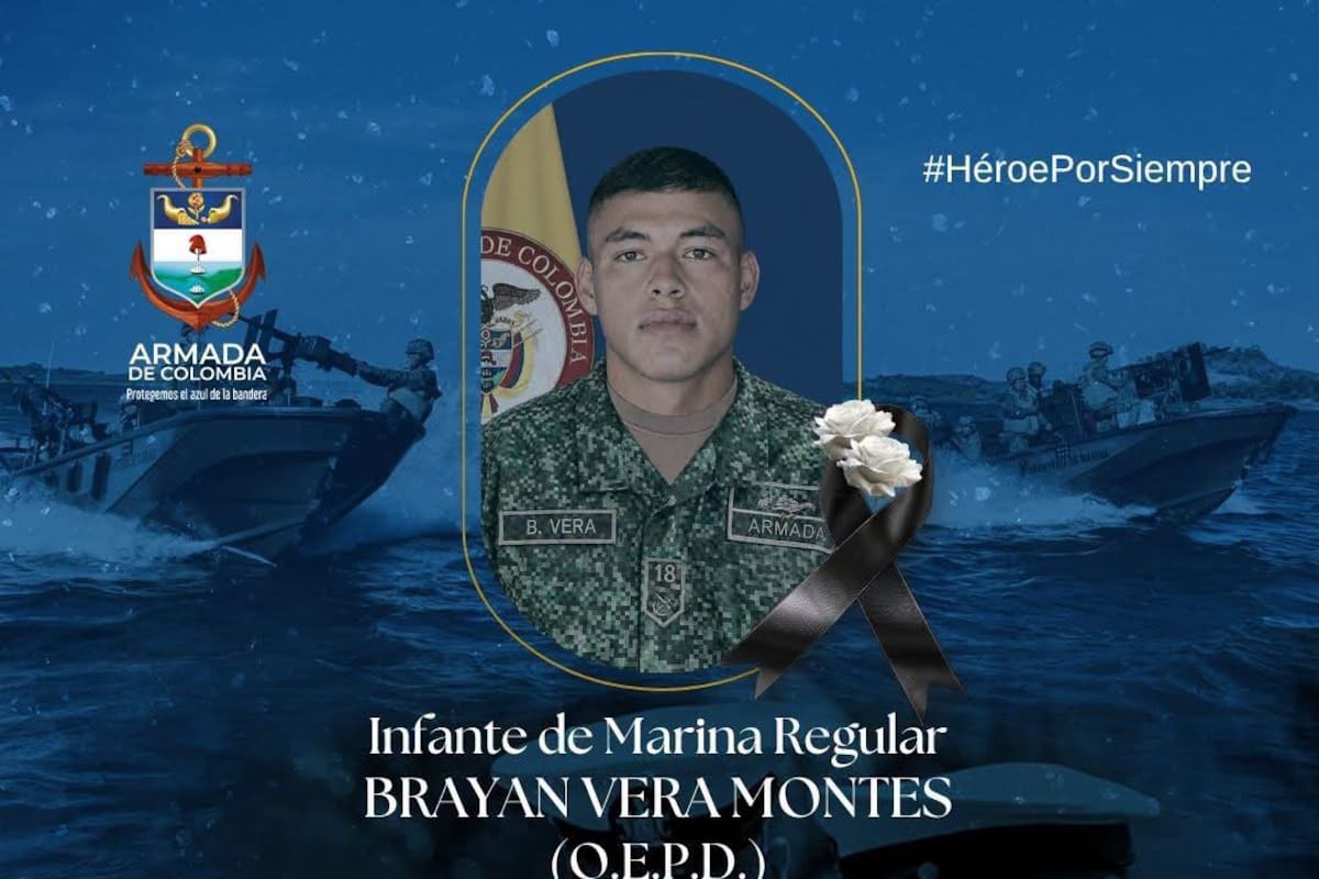 Brayan Vera, el infante de marina que murió a pocos días de terminar su servicio