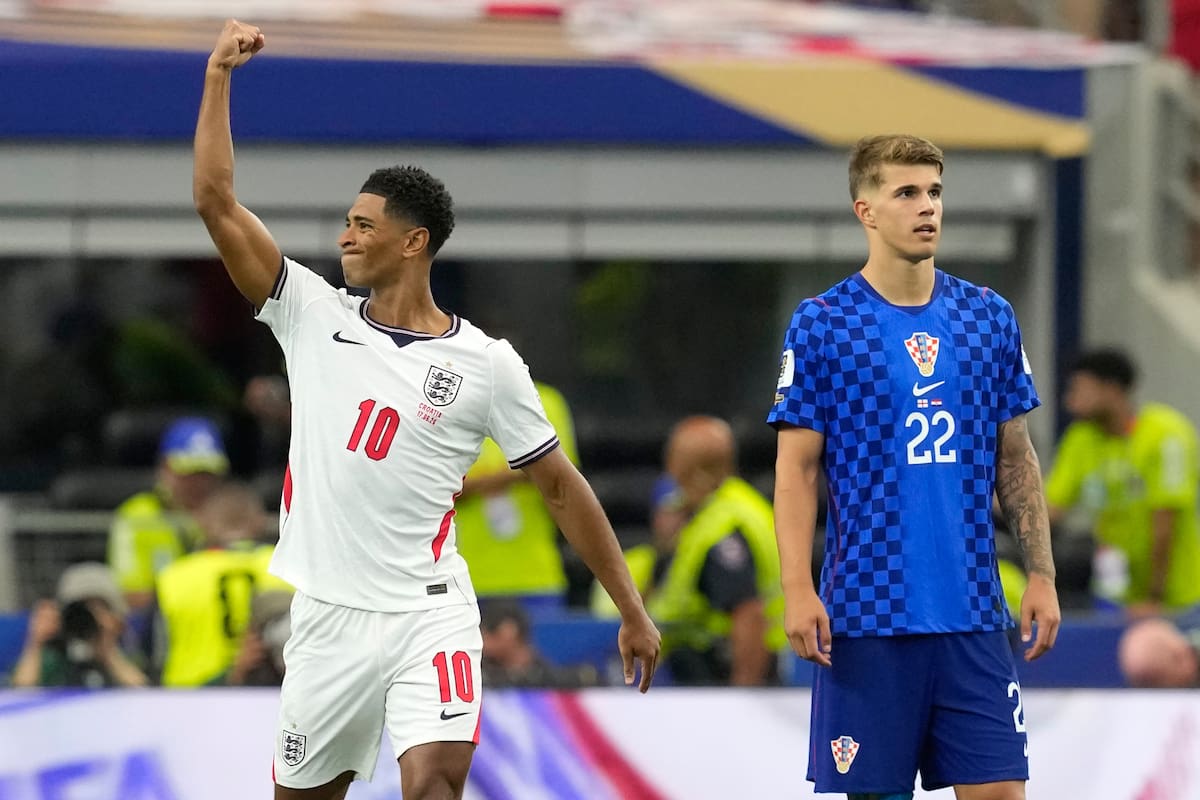 El inglés Jude Bellingham fue una de las figuras del partido entre Inglaterra y Croacia en el Mundial. //Foto, AP: Tony Gutiérrez