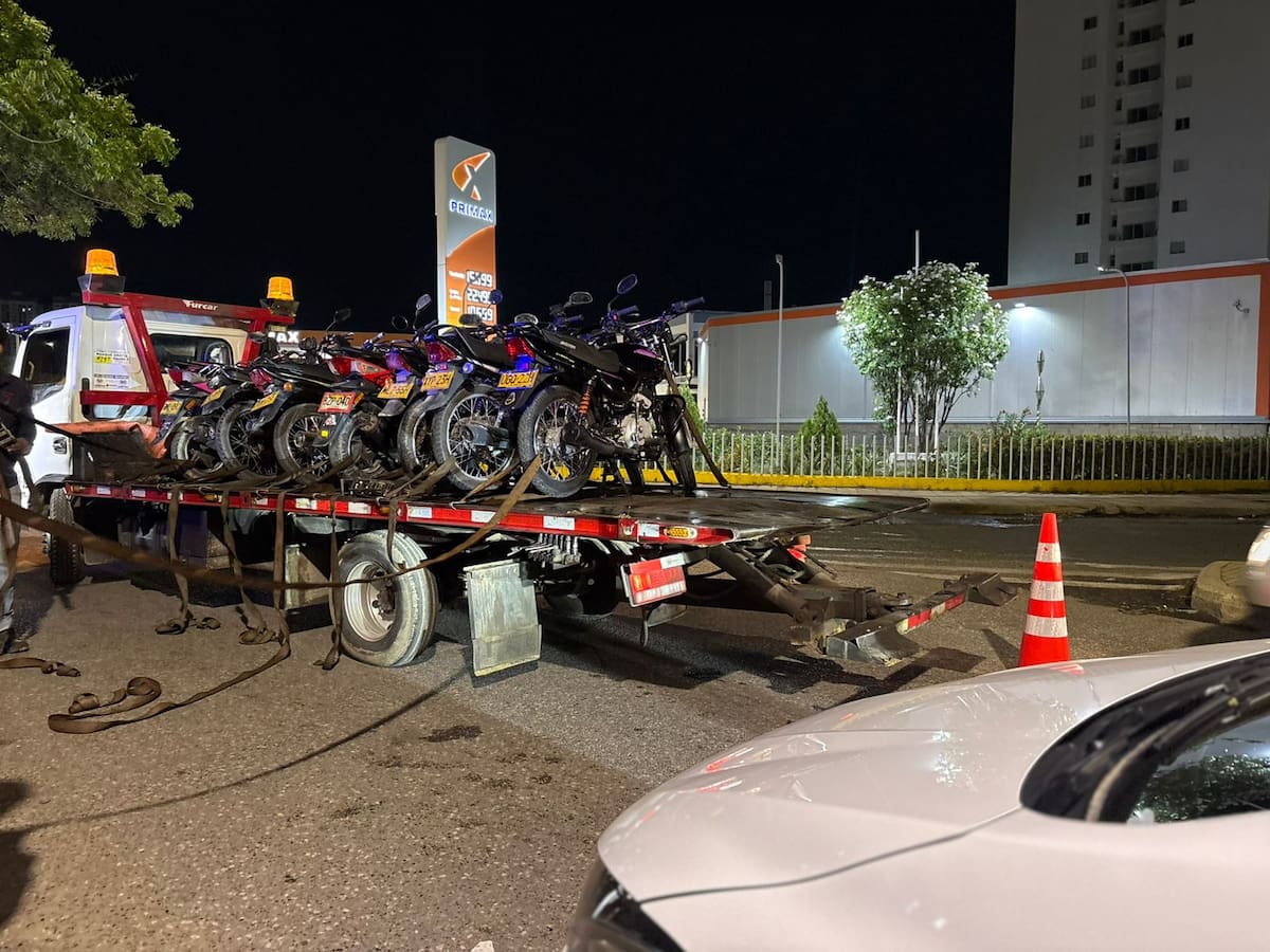 El DATT inmovilizó 180 vehículos por diferentes infracciones al Código Nacional de Tránsito en el fin de semana del puente festivo. // Foto: Cortesía - Alcaldía de Cartagena.