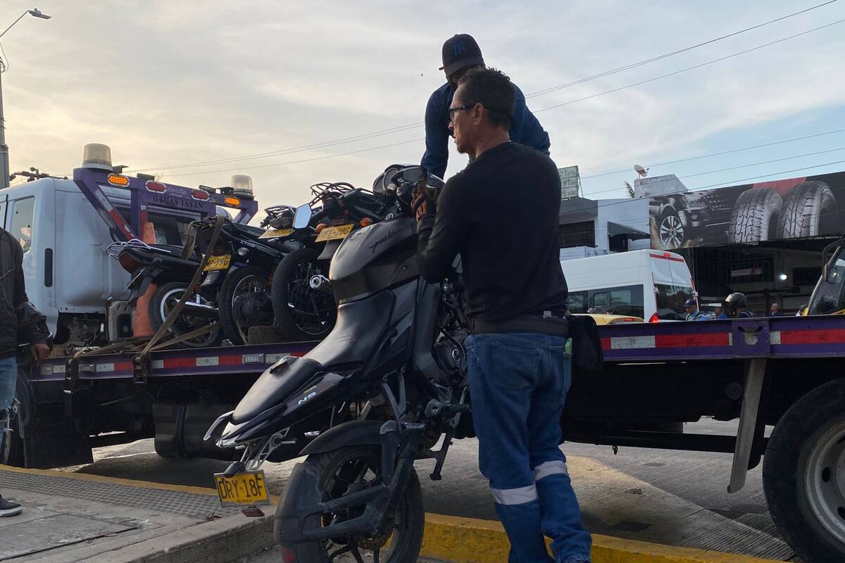 55 motos fueron inmovilizadas en Cartagena: esta es la razón