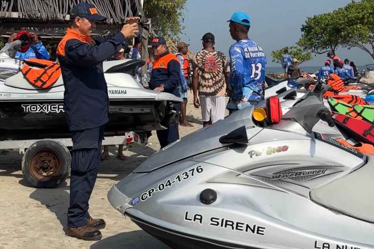 Operativo marítimo en Tierrabomba: ponen la lupa sobre motos acuáticas