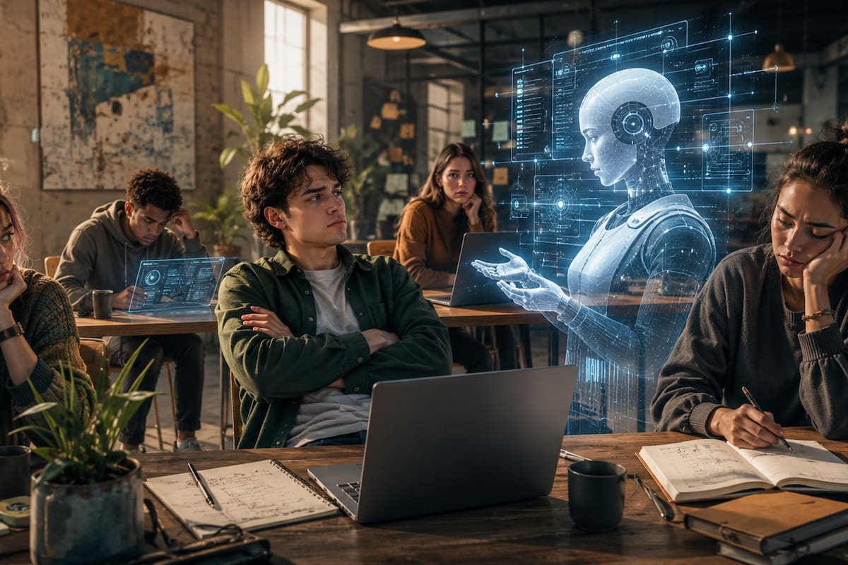 Jóvenes rechazan el uso de la inteligencia artificial