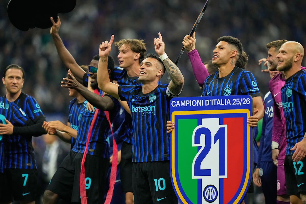 Inter conquistó su título 21 en la Serie A de Italia. //Foto, AP: Luca Bruno