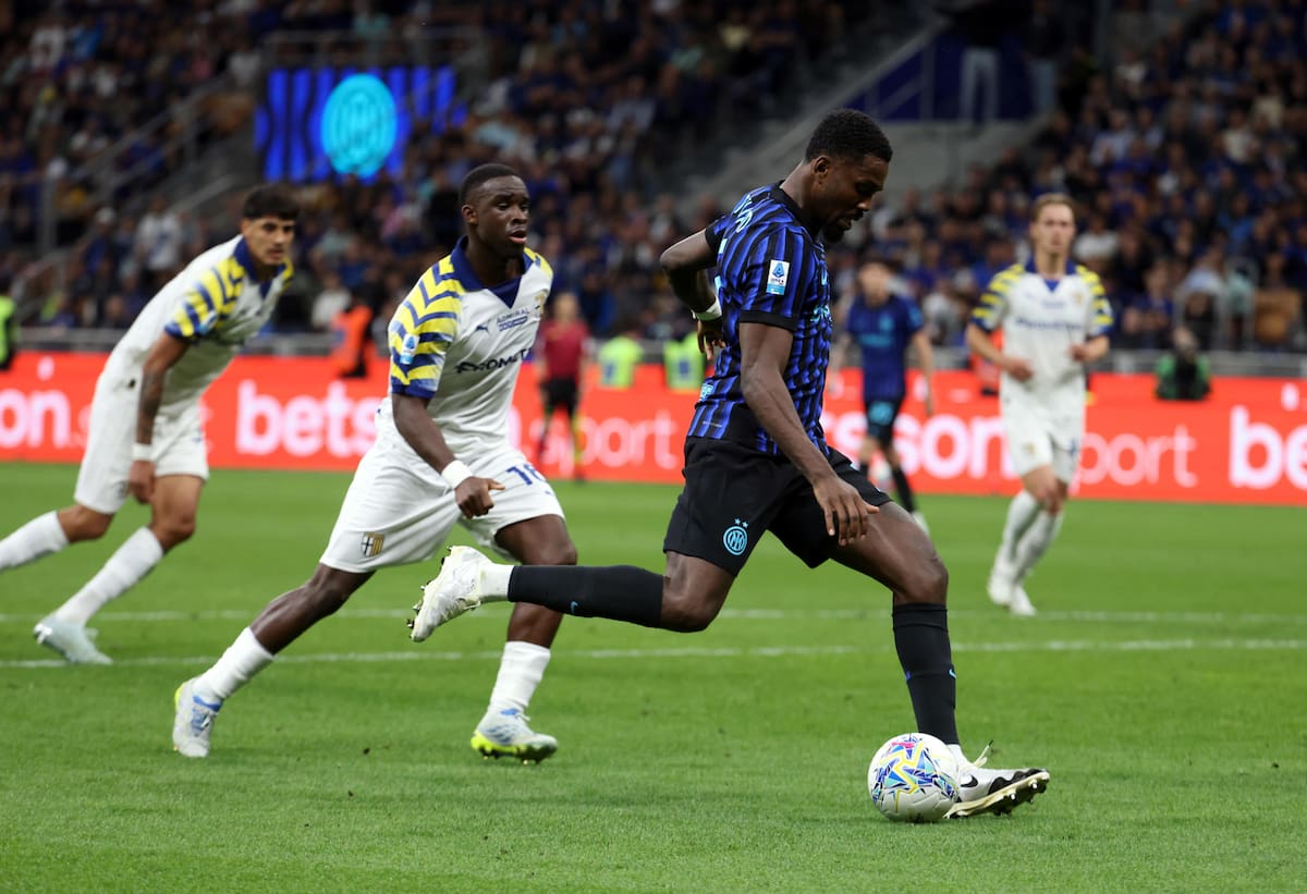 Marcus Thuram anotó el primer gol de Inter sobre Parma en la Serie A. //Foto, EFE: MATTEO BAZZI