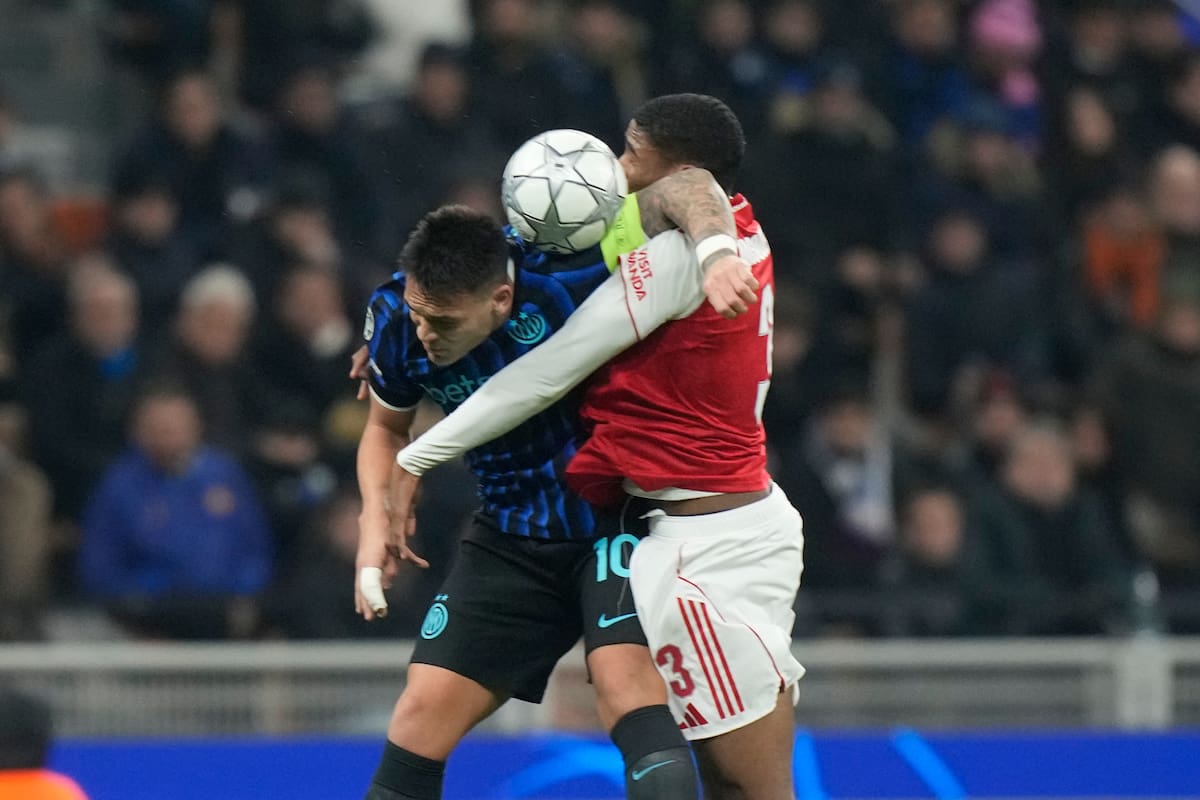 Inter y Arsenal disputaron un partido parejo por la UEFA Champions League. //Foto, AP: Luca Bruno