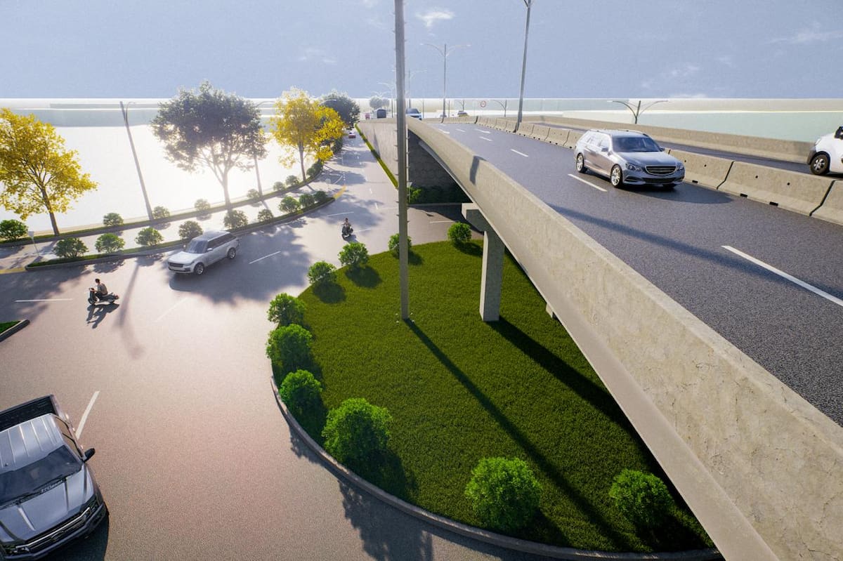 El Intercambiador Vial de La Carolina conectará con barrios como Fredonia, El Pozón y Nuevo Paraíso. // Foto: Cortesía - Alcaldía de Cartagena.