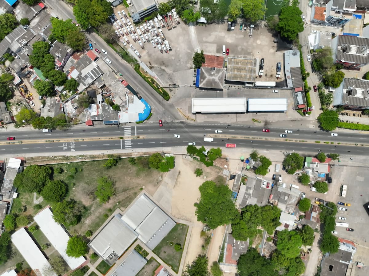 Zona en la que se construirá en el intercambiador de Ternera. // Alcaldía de Cartagena