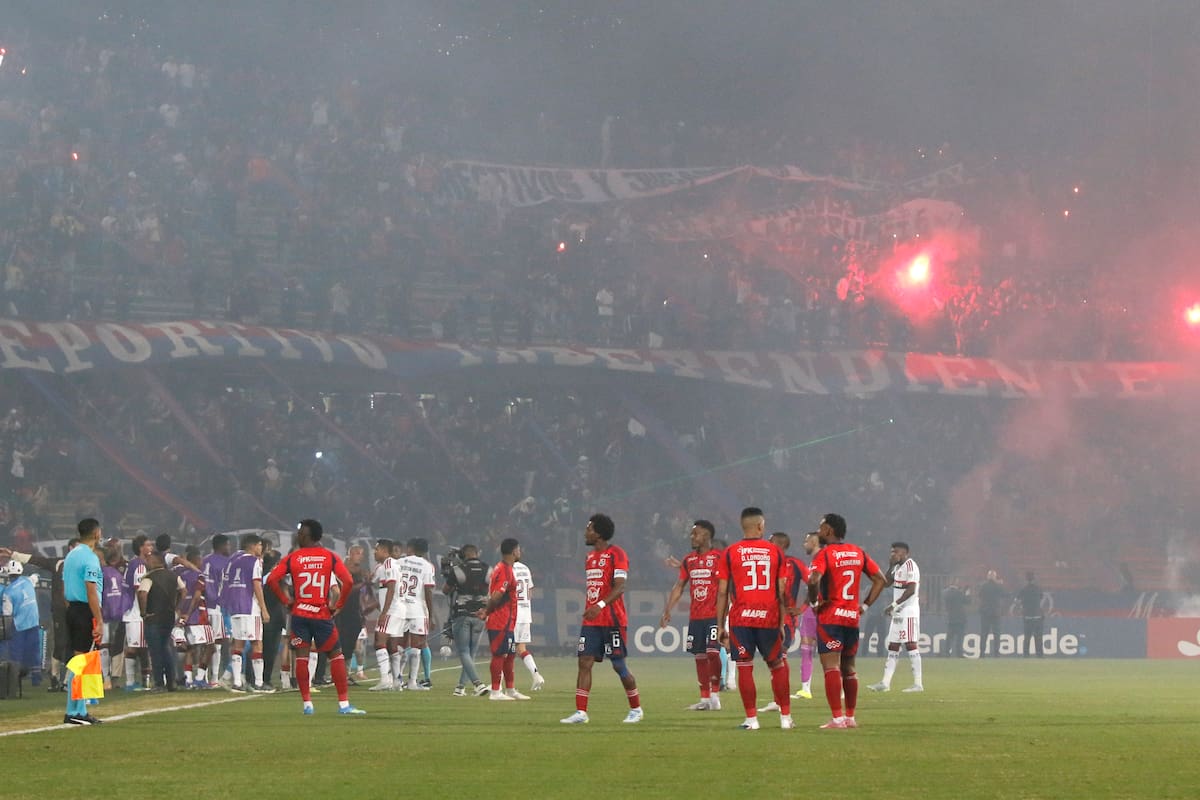 El partido de la Copa Libertadores entre Deportivo Independiente Medellín y Flamengo fue cancelado. //Foto, EFE: STR