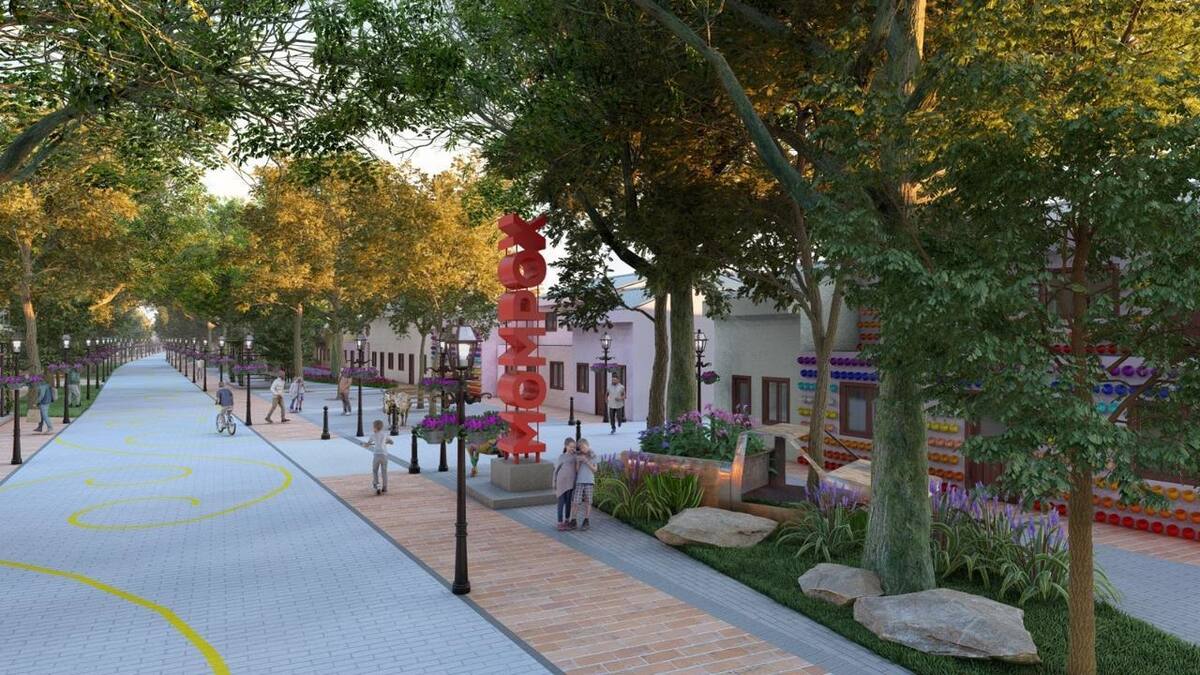 En Mompox la Gobernación recuperará nuevas calles para el disfrute de los turistas. Así será la Calle de la Frescura. //Cortesía