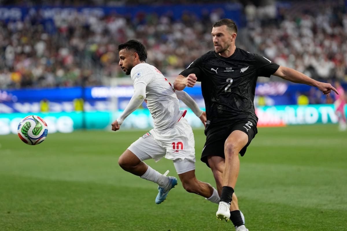 Irán y la Nueva Zelanda de Tim Payne igualaron en un partidazo por el Mundial 2026 en el Grupo G. //Foto, AP: Andre Penner