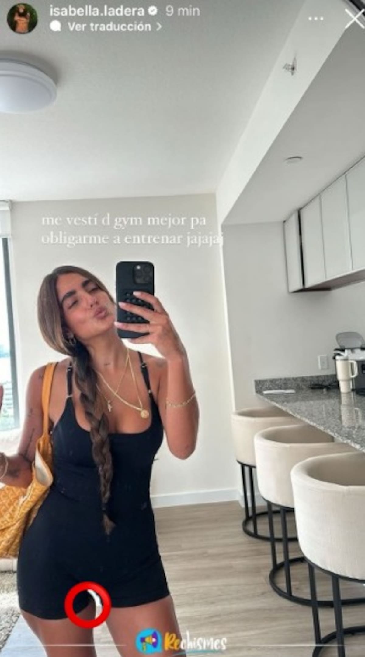 Isabella Ladera publicó la foto en su cuenta de Instagram. //Foto: tomada de Instagram.