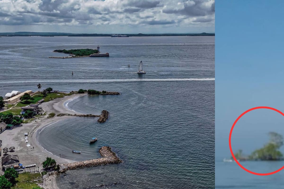 Isla Abanico: las fotos capturadas antes de que desapareciera