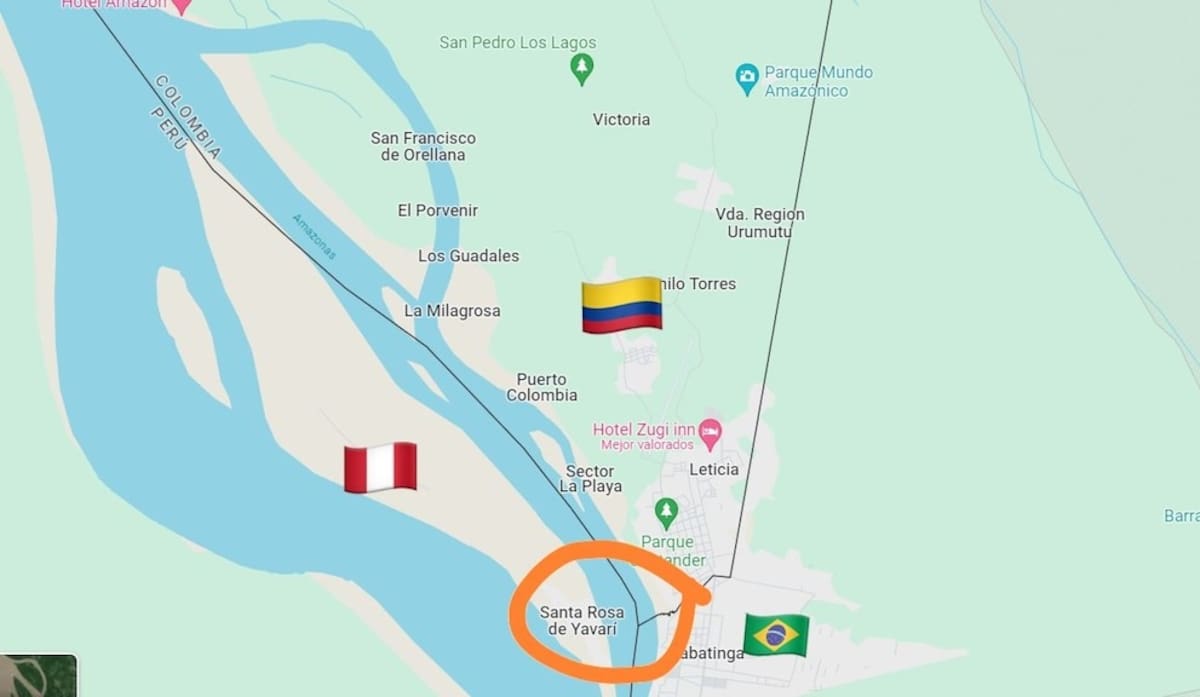 La Isla Santa Rosa, situada en la región de Loreto, en el corazón del río Amazonas, ha reavivado una disputa histórica entre Colombia y Perú.
Foto: A.P.I.
