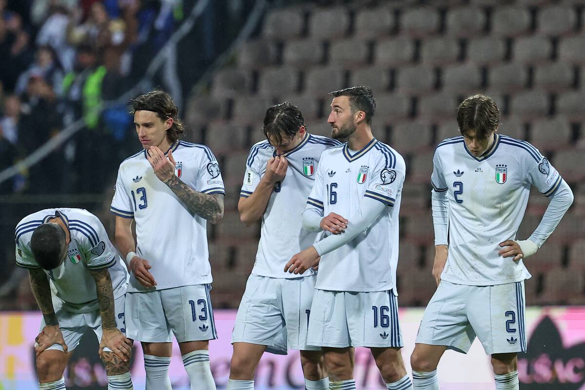 Italia no estará en el Mundial por tercera edición consecutiva. //Foto, AP: Armin Durgut