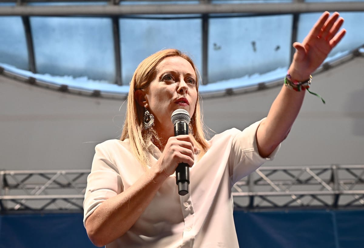 Giorgia Meloni. // Foto: EFE/EPA/LUCA ZENNARO