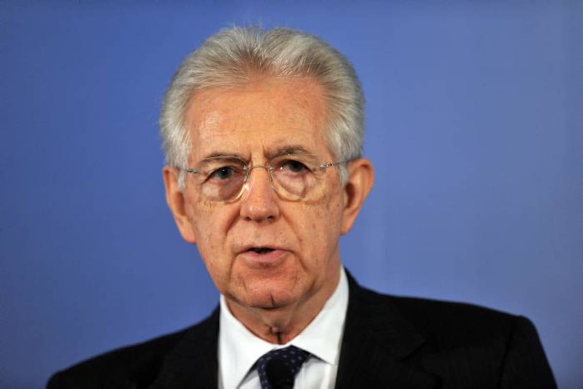 Mario Monti, primer ministro italiano. AFP NICOLAS ASFOURI