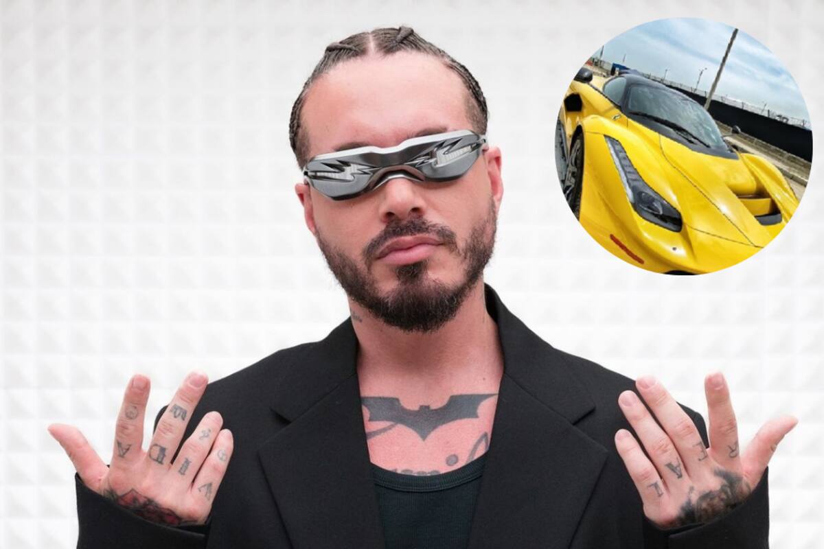 J. Balvin prestó su Ferrari a un grupo de seguidores