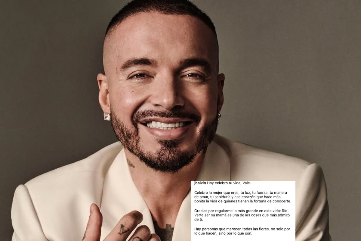 J Balvin felicitó a Valentina Ferrer tras su ruptura y el mensaje encendió las redes