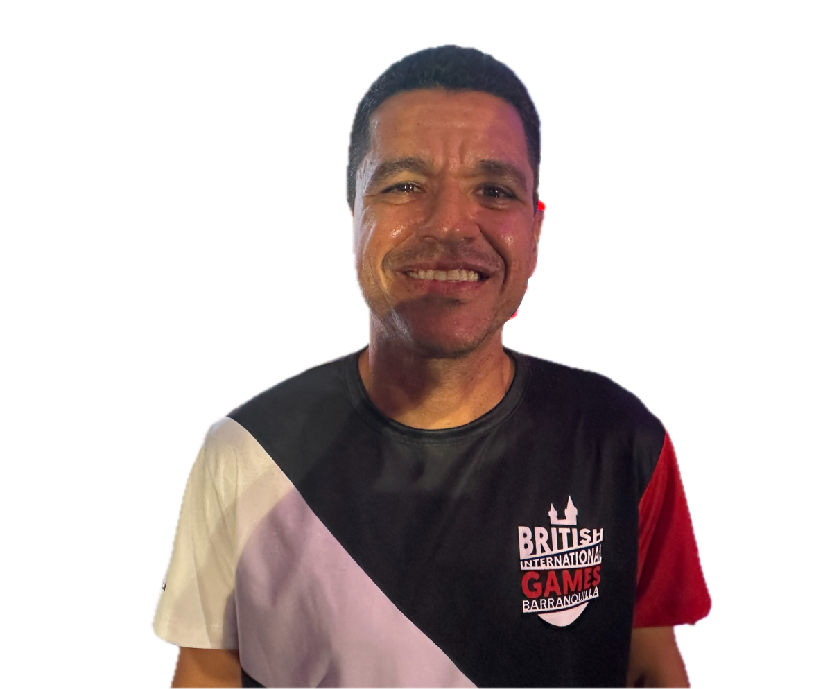 Jack Polo, coordinador de deportes del British International School y el organizador general de Big Games 2025.//El Universal.
