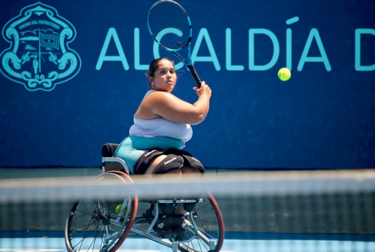 Jade Lanei, de Brasil, es una de las finalistas de la final en sencillo femenino de la XV versión del Torneo Internacional de Tenis en Silla de Ruedas Barranquilla Open que se juega en Barranquilla.// Cortesía Tensillar.