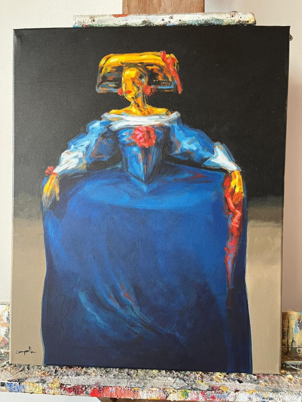 Pinturas de Jaime Carrasquilla que se exhiben hoy en la retrospectiva presentada en el Museo de Arte Moderno de Cartagena Enrique Grau. // Cortesía- Jaime Carrasquilla