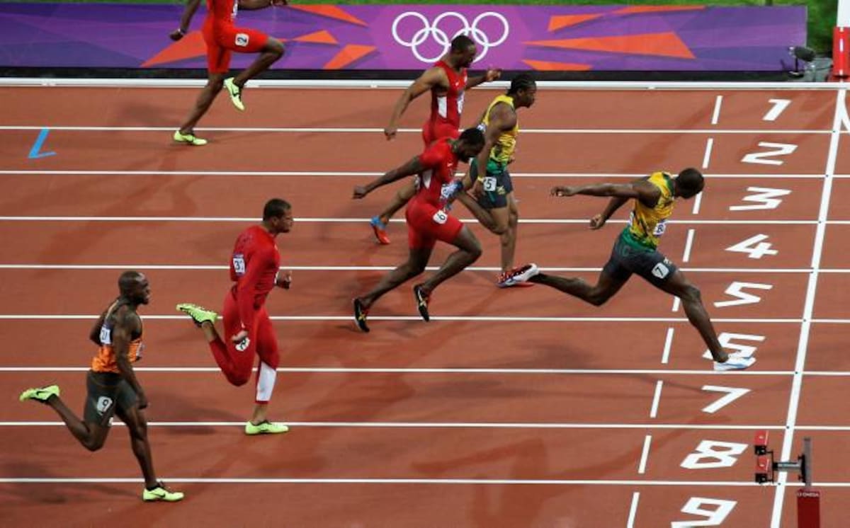 Usain Bolt superó a su coterráneo Yohn Blake en los Juegos Olímpicos y ya no habará más revancha. AFP