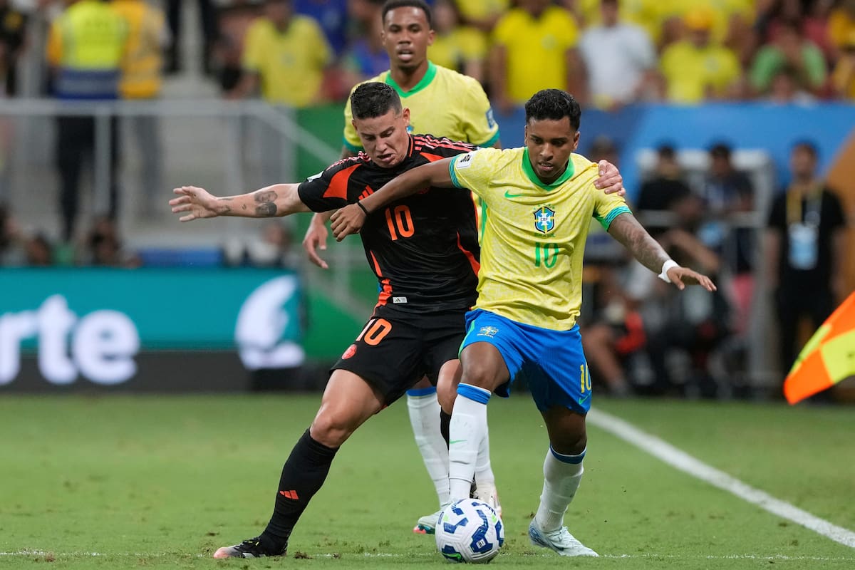 James Rodríguez volvió a ser importante con Colombia. //AP