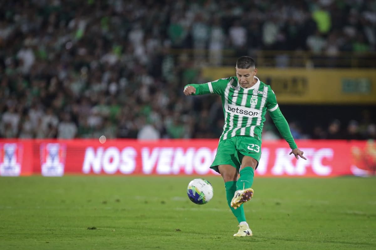 Video: el enojo y la euforia de James Rodríguez en la victoria de Nacional