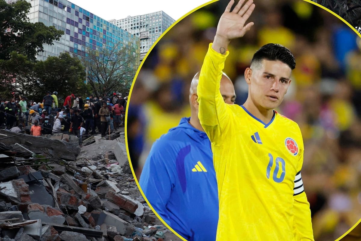 El emotivo mensaje de James Rodríguez tras el terremoto en Colombia
