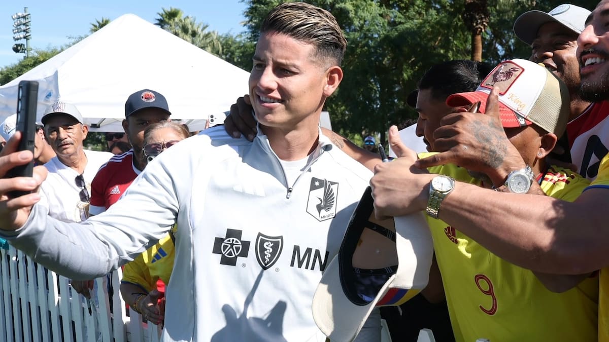 James Rodríguez alista su debut en los últimos entrenamientos con Minnesota United. //Foto: cortesía Minnesota United.