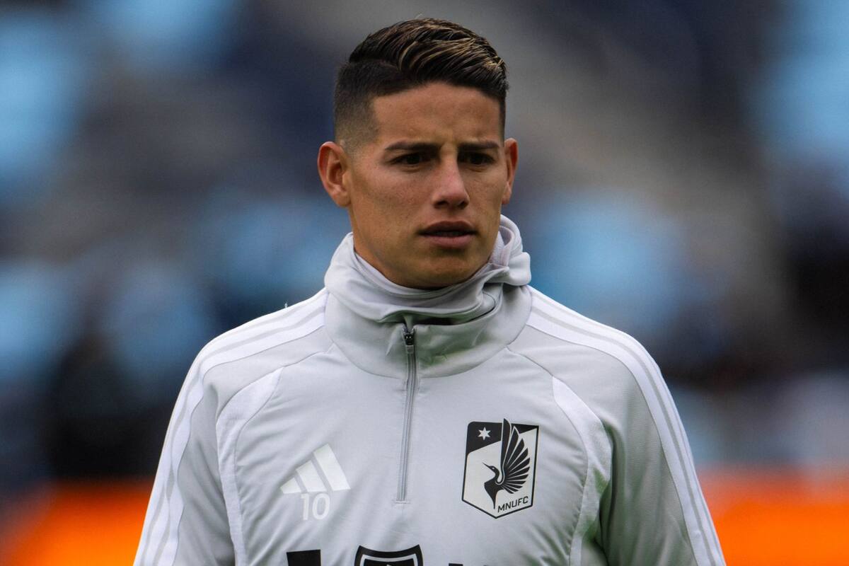 Esta fue la razón por la que James Rodríguez no debutó con Minnesota en MLS